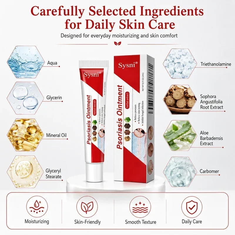 BUY 1 GET 1 FREE✅ SYSNI Daily Moisturizing Cream – Soothes Dry, Flaky & Itchy Skin Patches (2 Tubes)
