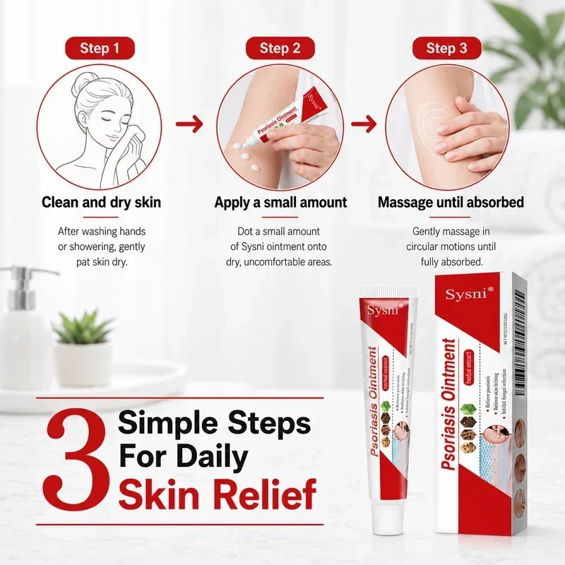 BUY 1 GET 1 FREE✅ SYSNI Daily Moisturizing Cream – Soothes Dry, Flaky & Itchy Skin Patches (2 Tubes)