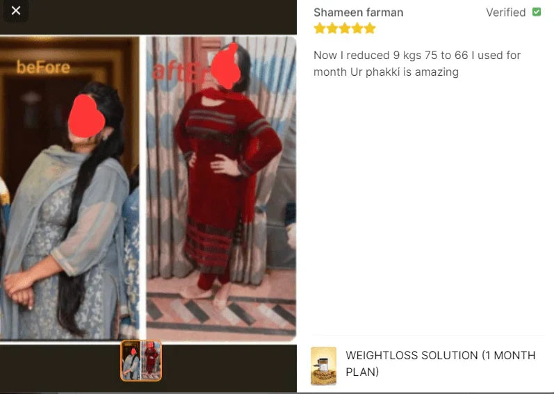 Dr Rubina Weightloss Solution buy 1 get 1 free (2 Month Plan)